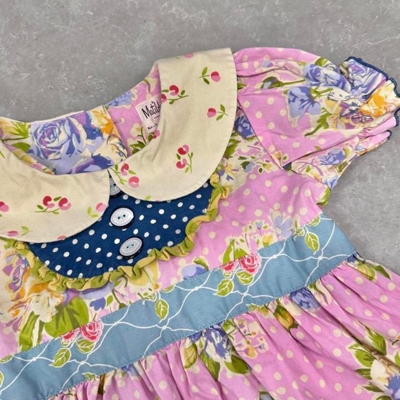 Vintage 90s y2k girls blue dress cottage core - Picture 2 of 6